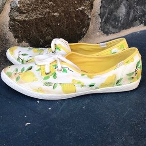 Kate Spade by Keds Lemon Print Point Toe Sneakers